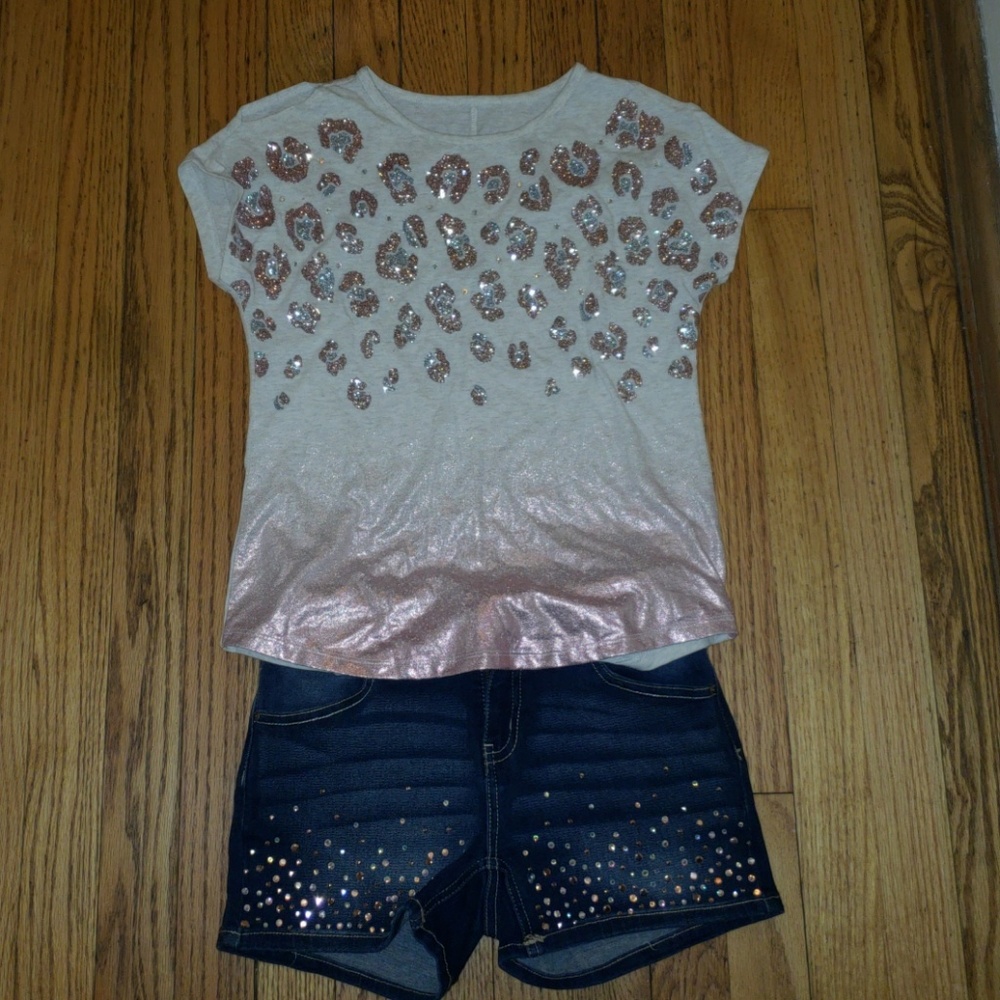 Justice two piece out fit